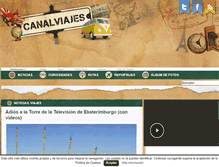 Tablet Screenshot of canalviajes.com
